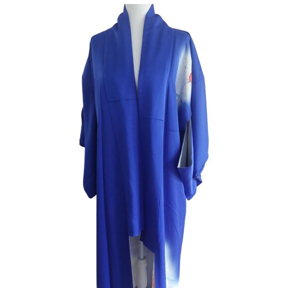Vibrant Blue Women's Kimono - Picture 1 of 6